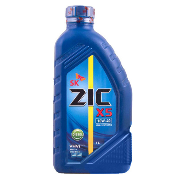 Моторное масло Zic X5 10w40 полусинтетическое (1 л)